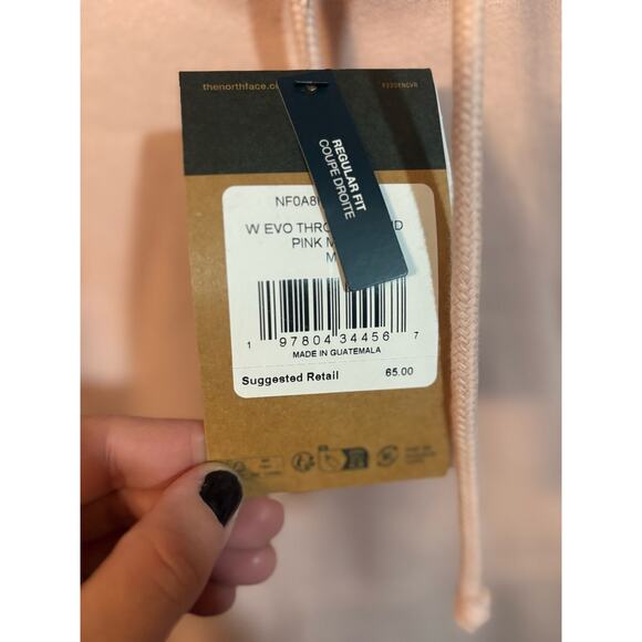 SZ M - Women's North Face Hoodie, Pink Moss - Picture 3 of 3